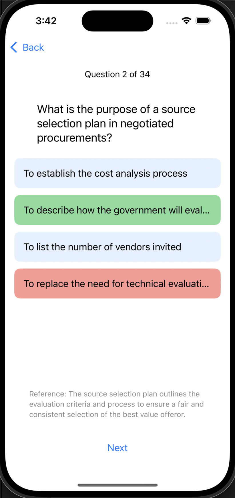 Question and Answer Feedback